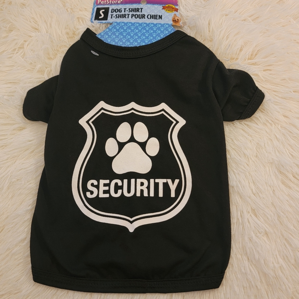 💚 Nwt DOG Paw Security T-Shirt Costume Size Small